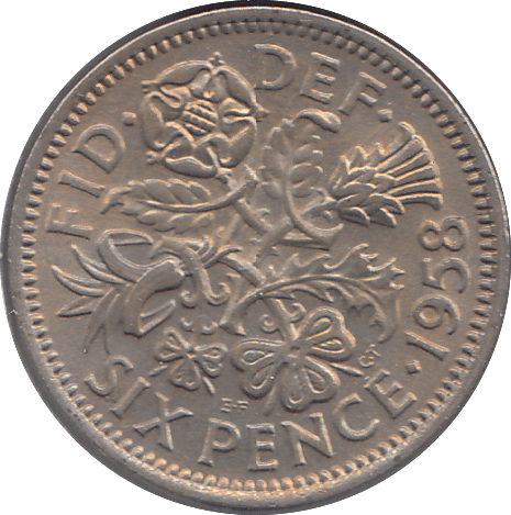 1958 SIXPENCE ( UNC ) - SIXPENCE - Cambridgeshire Coins