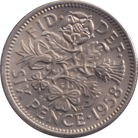 1958 SIXPENCE ( UNC ) - SIXPENCE - Cambridgeshire Coins