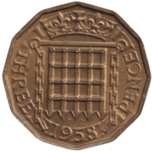 1958 THREEPENCE ( AUNC ) - THREEPENCE - Cambridgeshire Coins