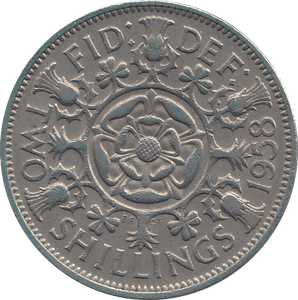 1958 TWO SHILLINGS ( GVF ) - TWO SHILLINGS - Cambridgeshire Coins