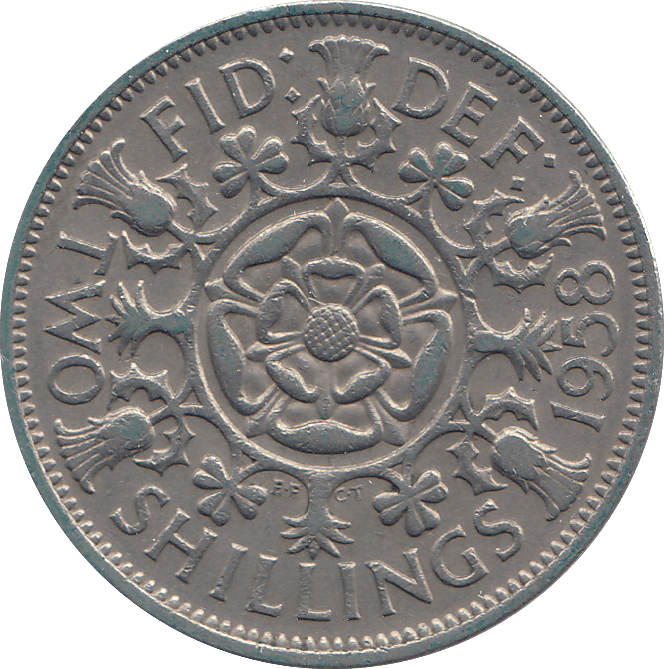 1958 TWO SHILLINGS ( GVF ) - TWO SHILLINGS - Cambridgeshire Coins