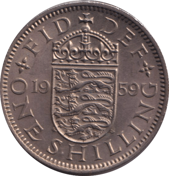 1959 ENGLISH SHILLING ( UNC ) - SHILLING - Cambridgeshire Coins