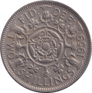 1959 FLORIN ( EF ) - FLORIN - Cambridgeshire Coins