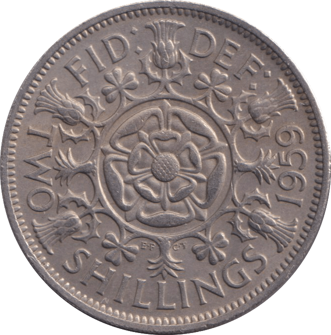 1959 FLORIN ( EF ) - FLORIN - Cambridgeshire Coins