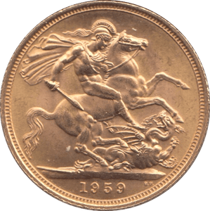 1959 GOLD SOVEREIGN ( UNC ) 2 - Sovereign - Cambridgeshire Coins