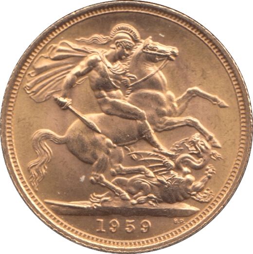 1959 GOLD SOVEREIGN ( UNC ) 2 - Sovereign - Cambridgeshire Coins