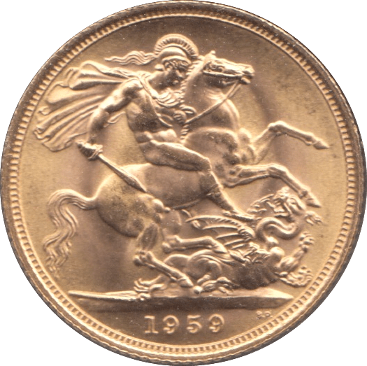1959 GOLD SOVEREIGN ( UNC ) - SOVEREIGN - Cambridgeshire Coins