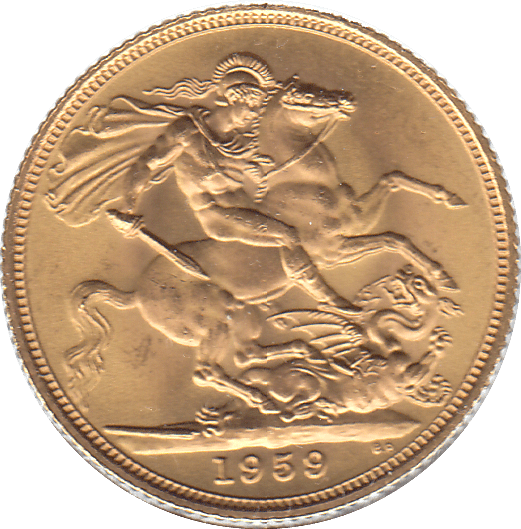 1959 GOLD SOVEREIGN ( UNC ) - Sovereign - Cambridgeshire Coins