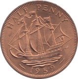 1959 HALF PENNY ( UNC ) - HALFPENNY - Cambridgeshire Coins