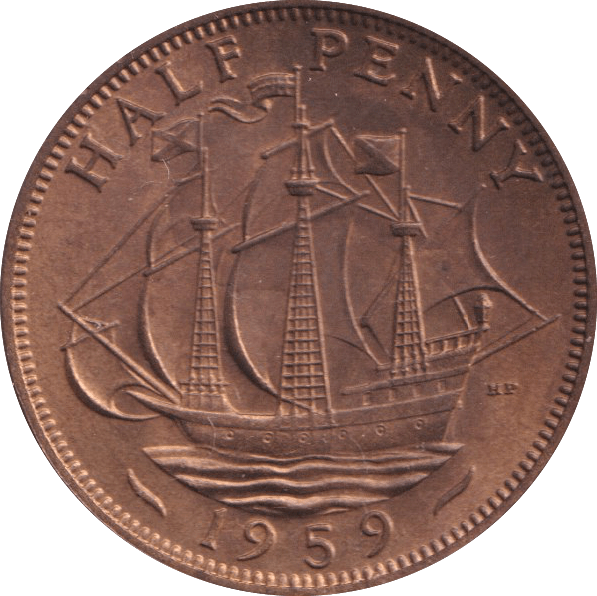 1959 HALFPENNY ( BU ) - HALFPENNY - Cambridgeshire Coins