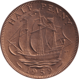 1959 HALFPENNY ( BU ) - HALFPENNY - Cambridgeshire Coins