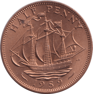 1959 HALFPENNY ( UNC ) - HALFPENNY - Cambridgeshire Coins