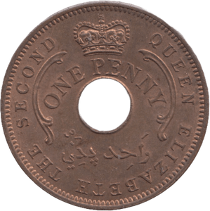 1959 NIGERIA ONE PENNY - WORLD COINS - Cambridgeshire Coins