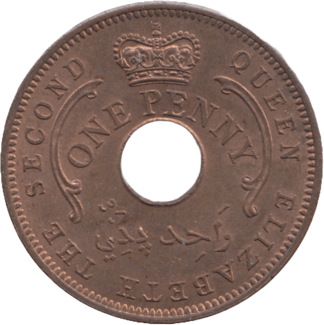 1959 NIGERIA ONE PENNY - WORLD COINS - Cambridgeshire Coins
