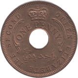 1959 NIGERIA ONE PENNY - WORLD COINS - Cambridgeshire Coins