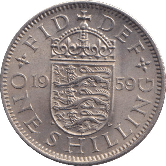 1959 SHILLING ( AUNC ) E - SHILLING - Cambridgeshire Coins
