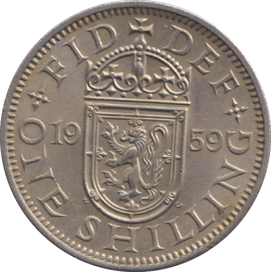 1959 SHILLING ( AUNC ) S - SHILLING - Cambridgeshire Coins