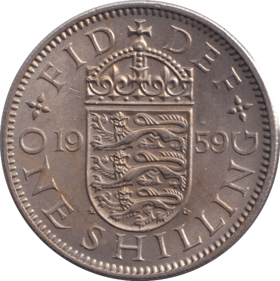 1959 SHILLING ( UNC ) - SHILLING - Cambridgeshire Coins