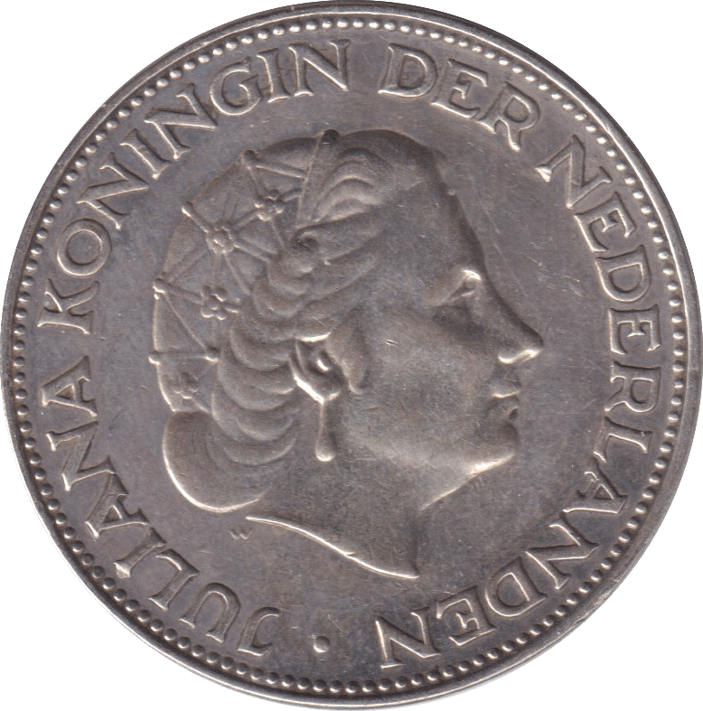 1959 SILVER 2 1/3 GULDEN NEHERLANDS - SILVER WORLD COINS - Cambridgeshire Coins