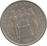 1959 SILVER 5 KRONER SWEDEN - SILVER WORLD COINS - Cambridgeshire Coins