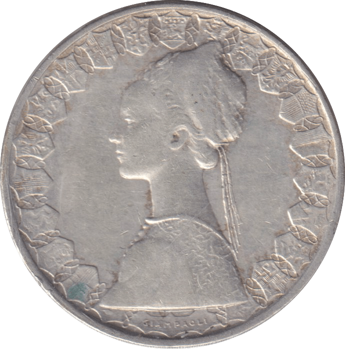 1959 SILVER 500 LIRA ITALY - SILVER WORLD COINS - Cambridgeshire Coins