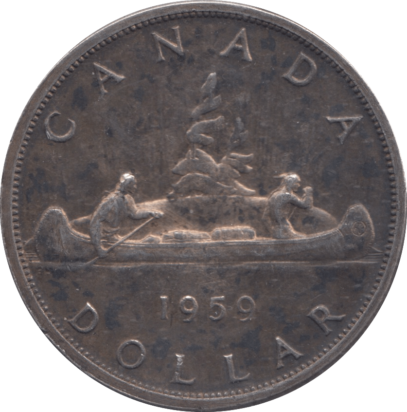 1959 SILVER DOLLAR CANADA - SILVER WORLD COINS - Cambridgeshire Coins