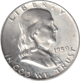 1959 SILVER HALF DOLLAR - WORLD COINS - Cambridgeshire Coins