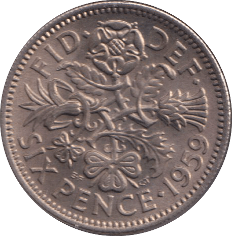 1959 SIXPENCE ( BU ) - SIXPENCE - Cambridgeshire Coins
