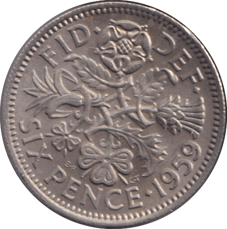 1959 SIXPENCE ( UNC ) - SIXPENCE - Cambridgeshire Coins