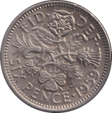 1959 SIXPENCE ( UNC ) - SIXPENCE - Cambridgeshire Coins