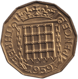 1959 THREEPENCE ( AUNC ) - THREEPENCE - Cambridgeshire Coins