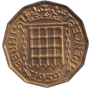 1959 THREEPENCE ( BU ) - THREEPENCE - Cambridgeshire Coins