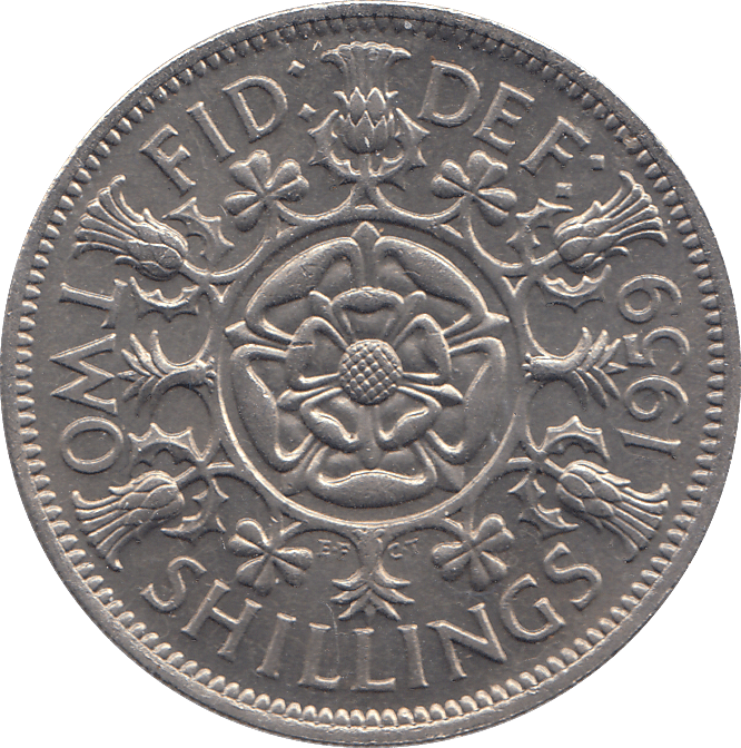 1959 TWO SHILLINGS ( UNC ) - TWO SHILLINGS - Cambridgeshire Coins