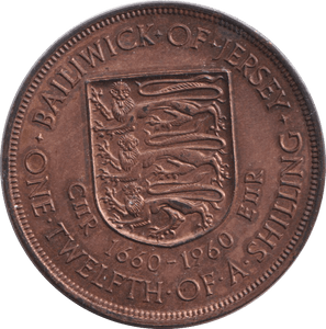 1960 1/12 SHILLING - PENNY - Cambridgeshire Coins