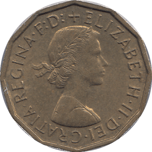 1960 BRASS THREEPENCE ( AUNC ) - THREEPENCE - Cambridgeshire Coins
