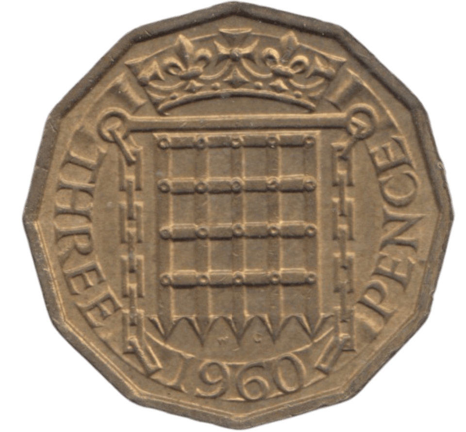 1960 BRASS THREEPENCE ( BU ) - THREEPENCE - Cambridgeshire Coins