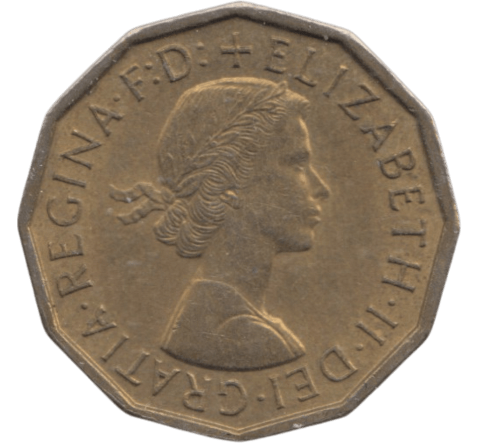 1960 BRASS THREEPENCE ( BU ) - THREEPENCE - Cambridgeshire Coins