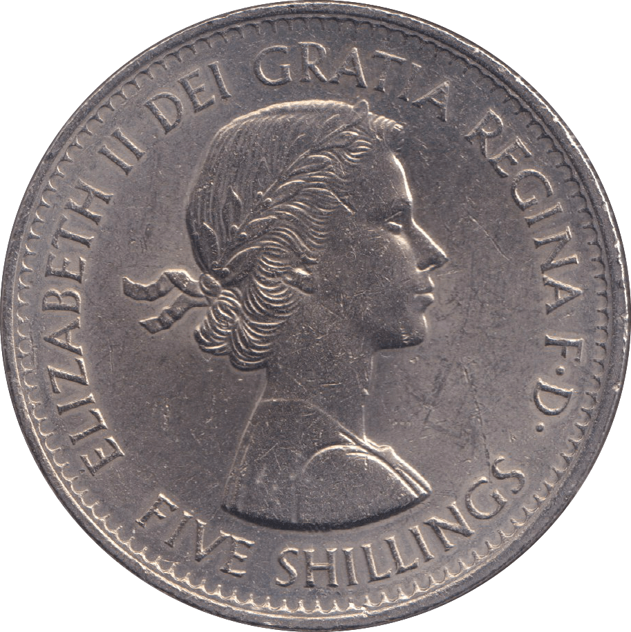 1960 FIVE SHILLINGS - WORLD COINS - Cambridgeshire Coins