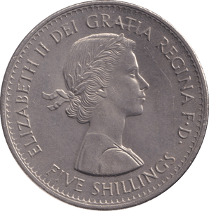 1960 FIVE SHILLINGS - WORLD COINS - Cambridgeshire Coins