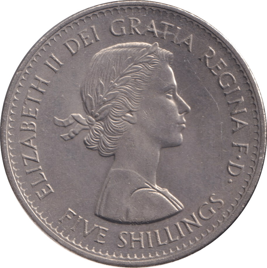 1960 FIVE SHILLINGS - WORLD COINS - Cambridgeshire Coins