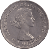1960 FIVE SHILLINGS - WORLD COINS - Cambridgeshire Coins