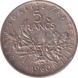 1960 FRANCE 5 FRANC - WORLD COINS - Cambridgeshire Coins