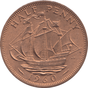 1960 HALF PENNY ( UNC ) - HALFPENNY - Cambridgeshire Coins