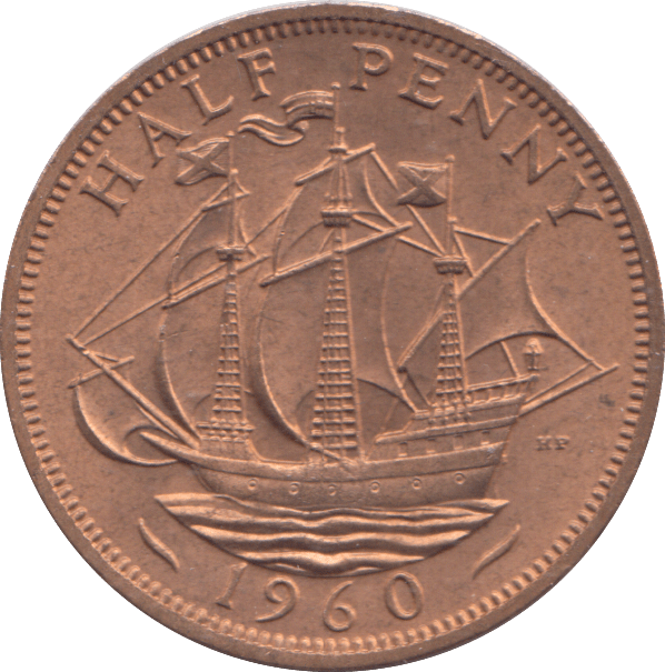 1960 HALF PENNY ( UNC ) - HALFPENNY - Cambridgeshire Coins