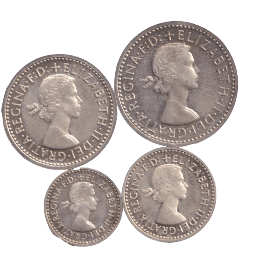 1960 MAUNDY SET WESTMINSTER ABBEY ELIZABETH II - Maundy Set - Cambridgeshire Coins