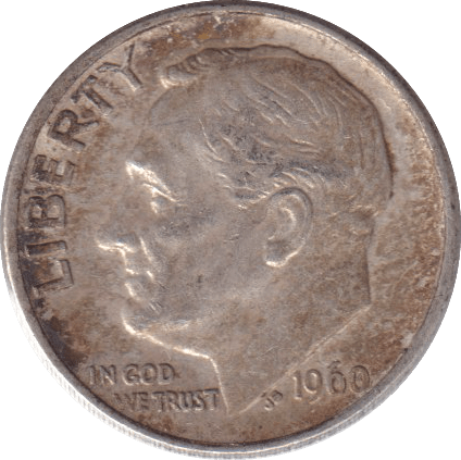 1960 ONE DIME - WORLD COINS - Cambridgeshire Coins