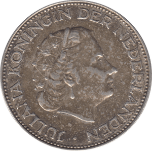 1960 SILVER 2 1/2 GULDEN NETHERLANDS - SILVER WORLD COINS - Cambridgeshire Coins