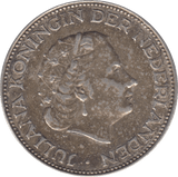 1960 SILVER 2 1/2 GULDEN NETHERLANDS - SILVER WORLD COINS - Cambridgeshire Coins