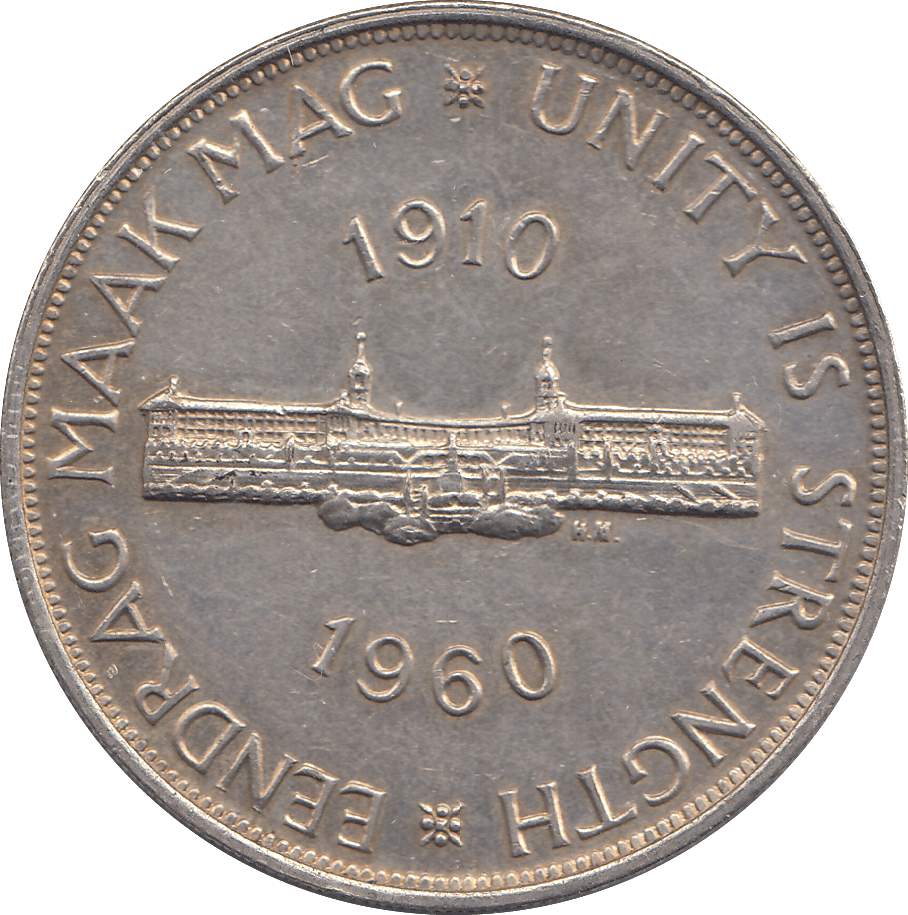 1960 SILVER FIVE SHILLINGS SOUTH AFRICA - SILVER WORLD COINS - Cambridgeshire Coins