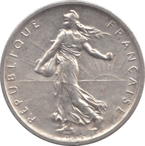 1960 SILVER FRANCE 5 FRANCS - SILVER WORLD COINS - Cambridgeshire Coins